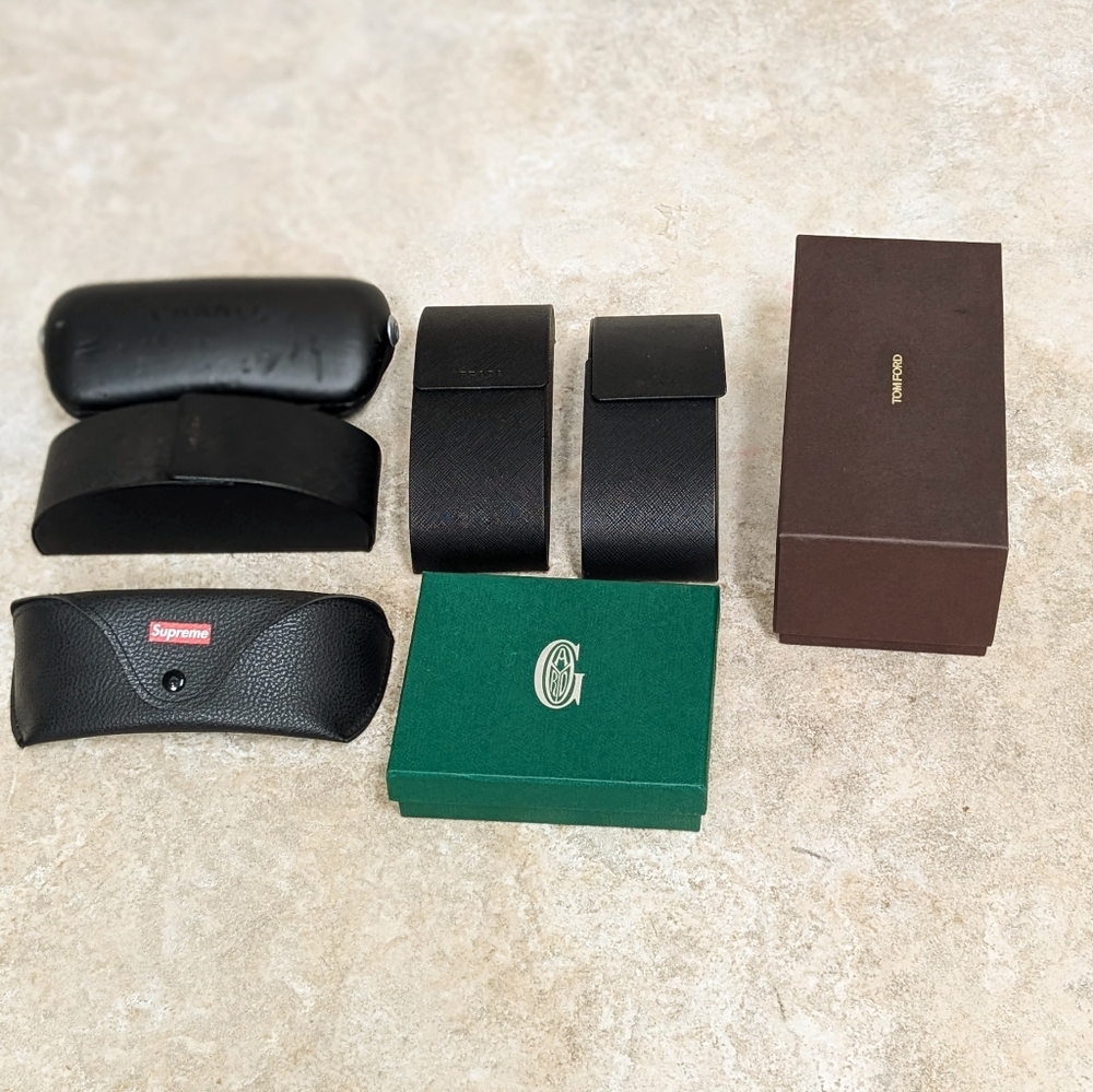 Lot of 7 luxury Glasses Cases And Boxes